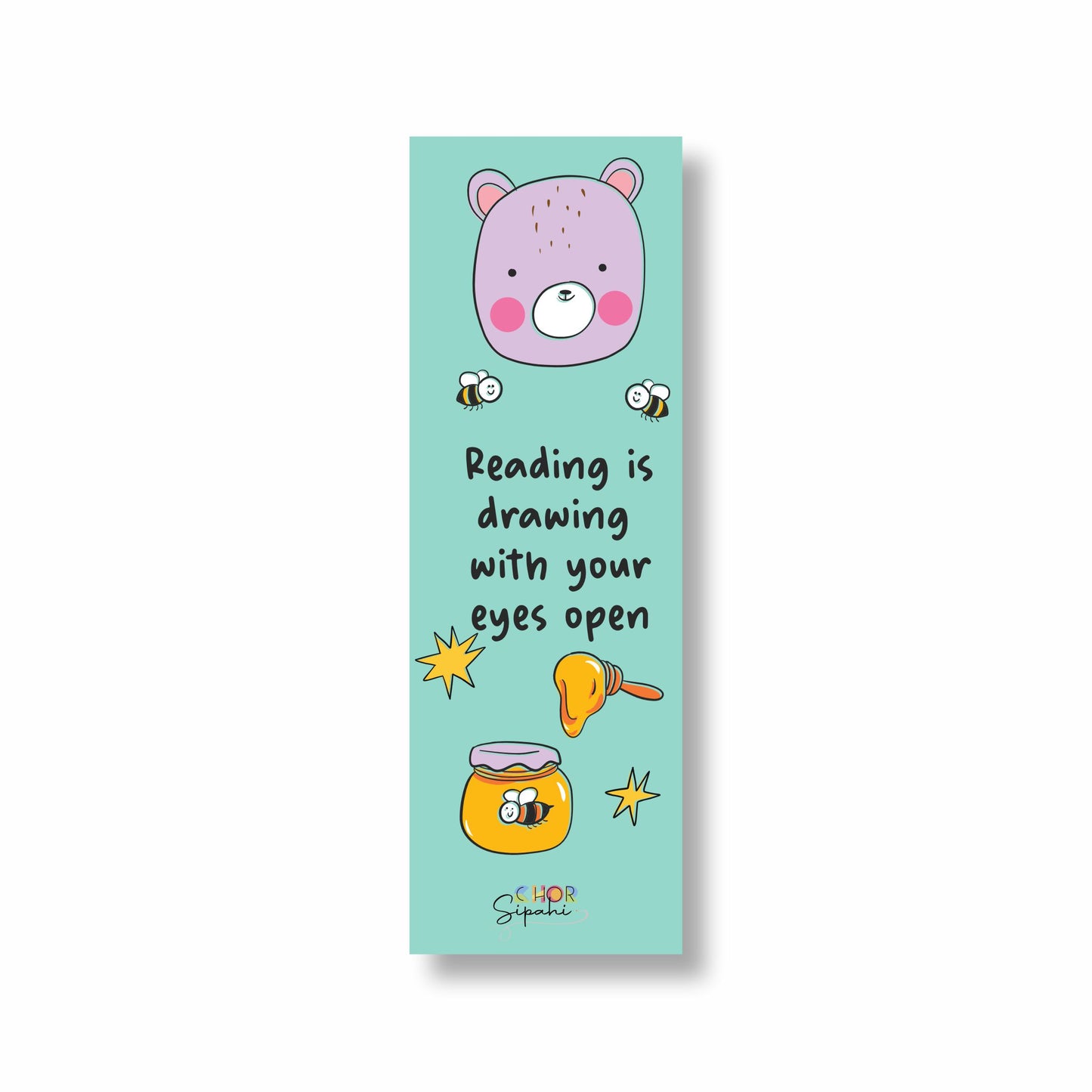 Reading is drawing with eyes open