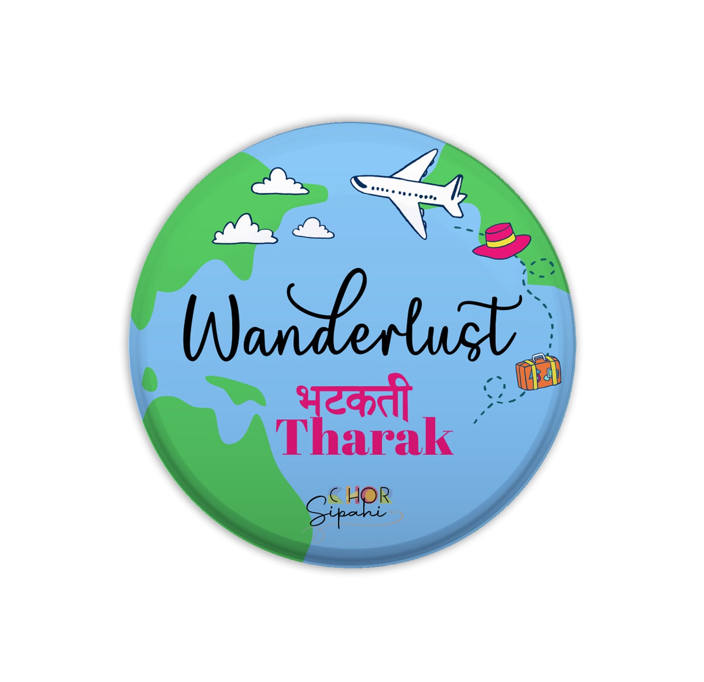 Wanderlust| Bottle Opener + Fridge Magnet